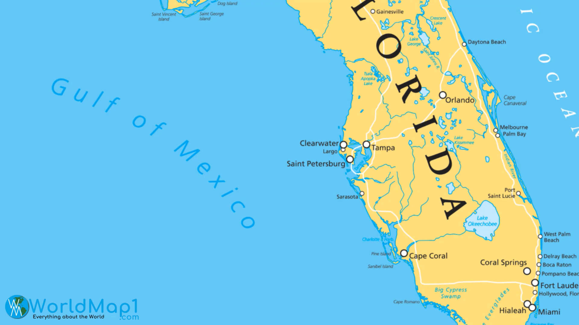 Florida Printable Map Florida Printable Map